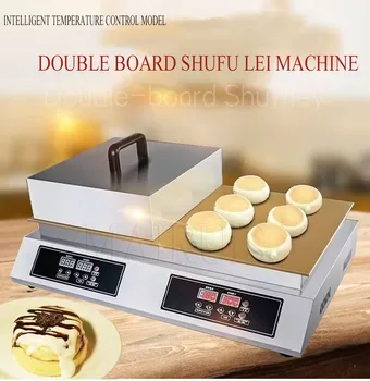 Elektrické Soufflé Stroj Obchodné Dorayaki Cookie Maker Čistej Medi Digitálne Snack obojstrannú 2600W