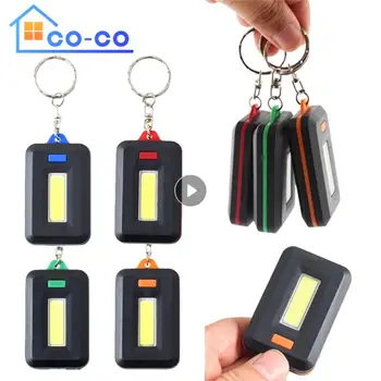 1PCS Prenosný Mini COB LED Keychain Baterka prívesok na Keyring Pochodeň Svetla na Čítanie S Karabína Pre Camping, Turistiku, Rybolov