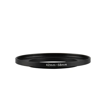 Hliníkový Čierny Krok Filter Krúžok 42mm-58mm 42-58mm 42 58 Filter Adaptér Adaptér Objektívu pre Canon, Nikon, Sony DSLR Fotoaparát Objektív