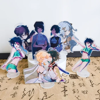 Anime Genshin Vplyv Obrázok Scaramouche Cosplay Hra Darček Akryl Venti Xiao Stojan Model Stôl Dekor Prop Fanúšikov Zbierka Hračiek