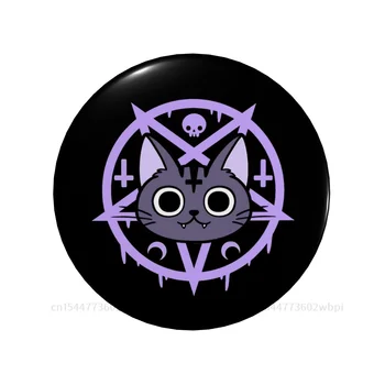 Black Meowgic Nikury Odznak Kovové Brošňa Módne Soft Tlačidlo Pin Milenca Kreatívny Darček Golier Dekor Prispôsobiteľné