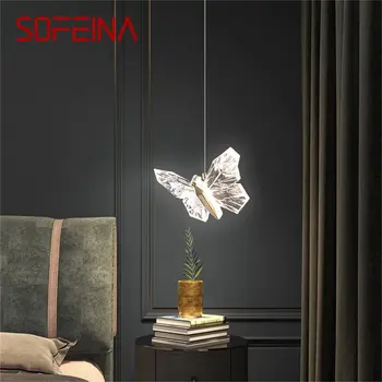 SOFEINA Nordic Motýľ Luster Svietidlá Svietidlá Moderný Prívesok Svetlá Domov LED pre Spálne